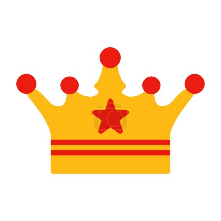Ilustración de Icono de corona. ilustración vectorial - Imagen libre de derechos