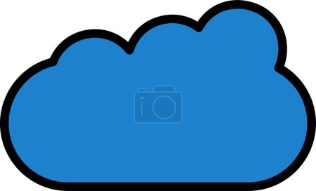 Illustration for Simple Cloudy weather icon, vector illustration - Royalty Free Image