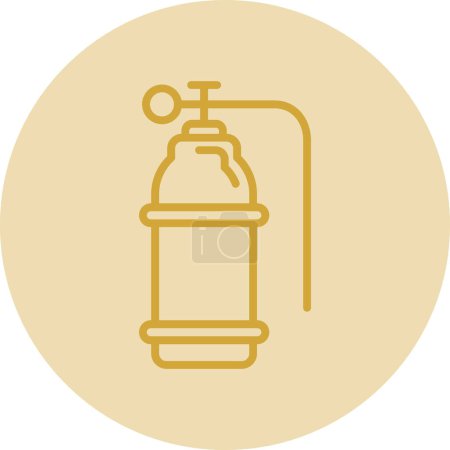 Illustration for Oxygen tank icon vector simple design illustration - Royalty Free Image