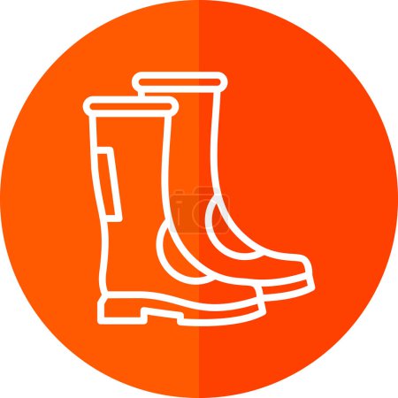 Illustration for Welly boots icon, vector illustration design - Royalty Free Image
