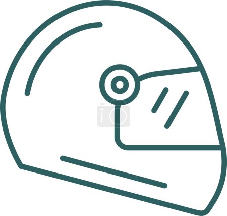 Téléchargez les illustrations : Icône de casque illustration de conception simple - en licence libre de droit