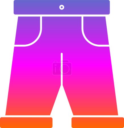 Illustration for Stylish Shorts icon, vector illustration simple design - Royalty Free Image