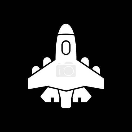 Téléchargez les photos : Avion de chasse icône, illustration vectorielle conception simple - en image libre de droit