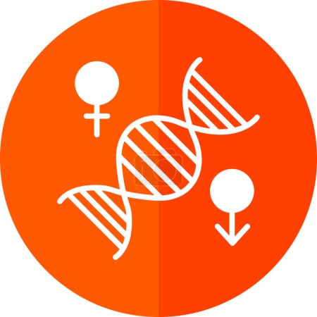 Illustration for Chromosome web icon, vector illustration - Royalty Free Image