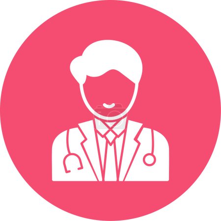 Illustration for Doctor icon vector illustration simple design - Royalty Free Image