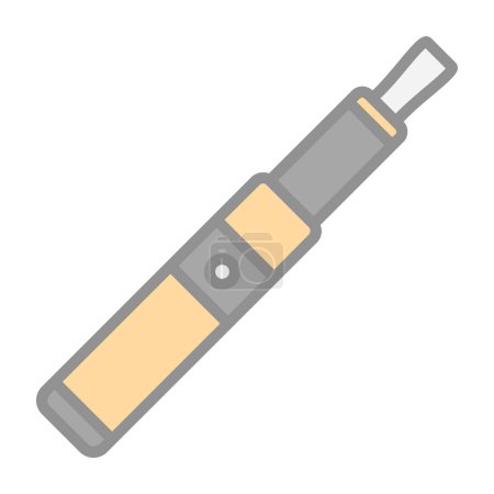 Elektronische Zigarette. Web-Symbol einfache Illustration