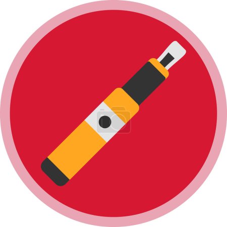 Ilustración de Un cigarrillo electrónico. icono web ilustración simple - Imagen libre de derechos