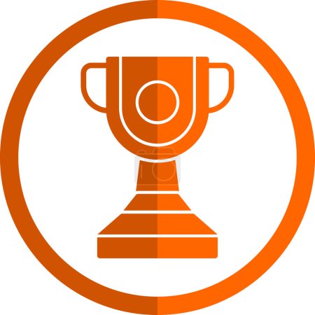 Ilustración de Trofeo taza línea icono, vector de ilustración - Imagen libre de derechos