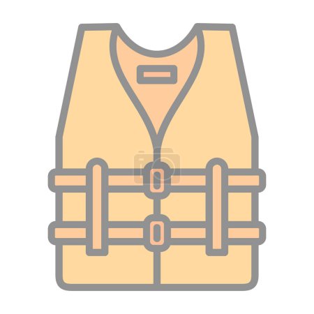 Illustration for Life vest icon, vector illustration simple design - Royalty Free Image