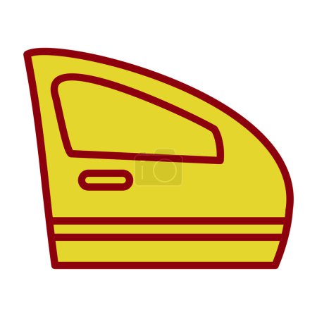Téléchargez les illustrations : Car door. web icon simple illustration - en licence libre de droit