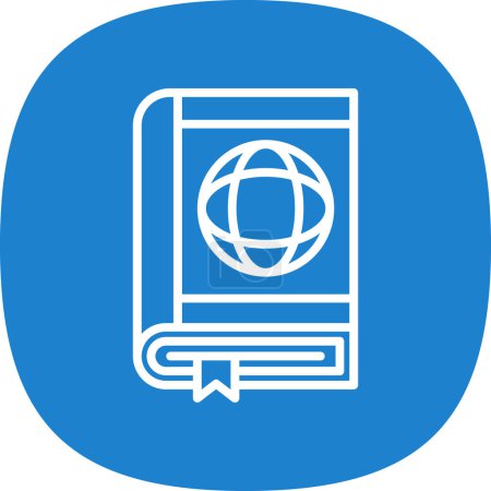 Téléchargez les illustrations : Passeport icône web illustration vectorielle - en licence libre de droit