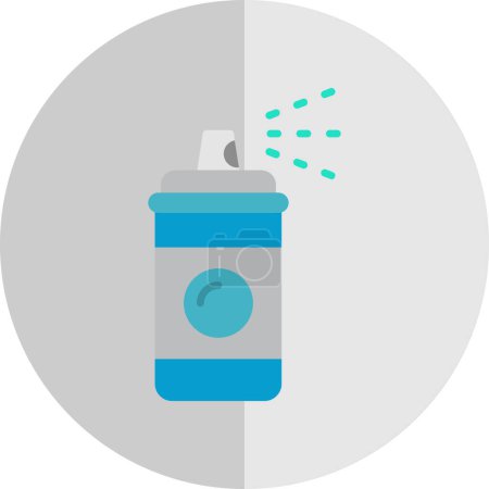 Illustration for Spray paint can icon simple illustration - Royalty Free Image