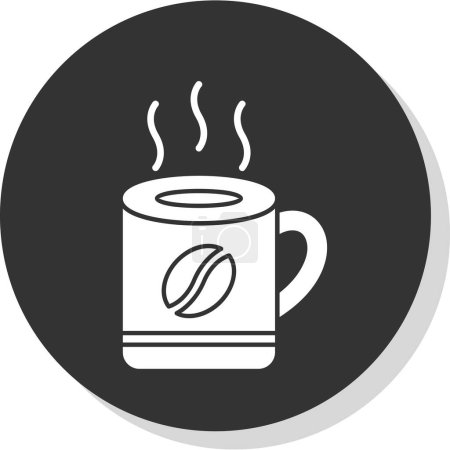 Téléchargez les illustrations : Tasse à café icône. conception de ligne mince. illustration vectorielle. - en licence libre de droit