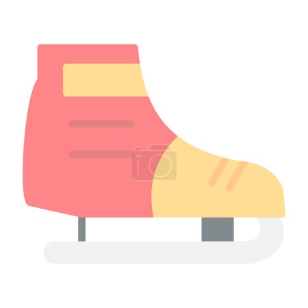 Illustration for Ice skating icon. simple vector illustration - Royalty Free Image