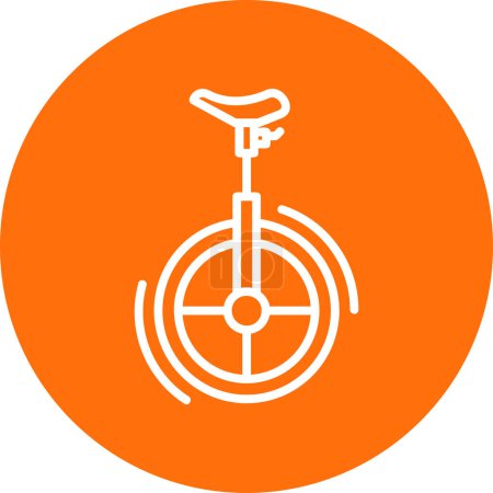 vector illustration of the Unicycle icon