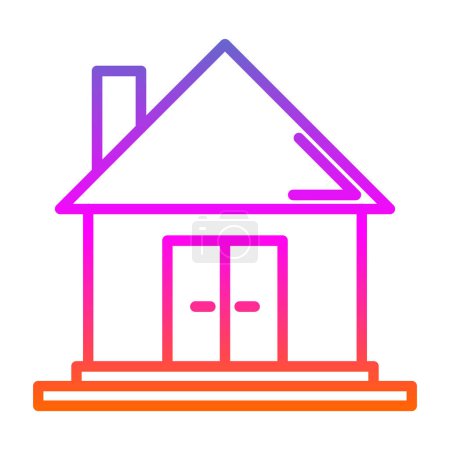 Illustration for Home vector image design. House flat icon - Royalty Free Image