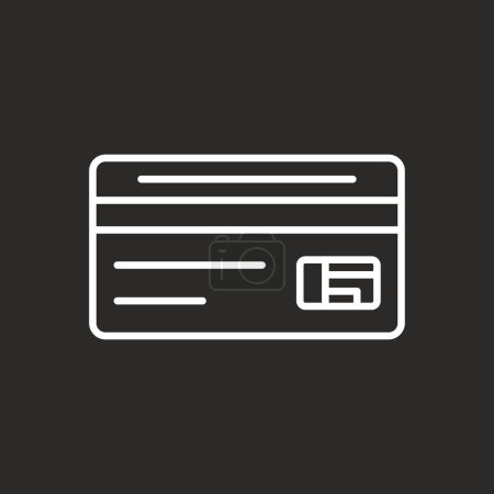 Illustration for Credit card icon, vector illustration - Royalty Free Image