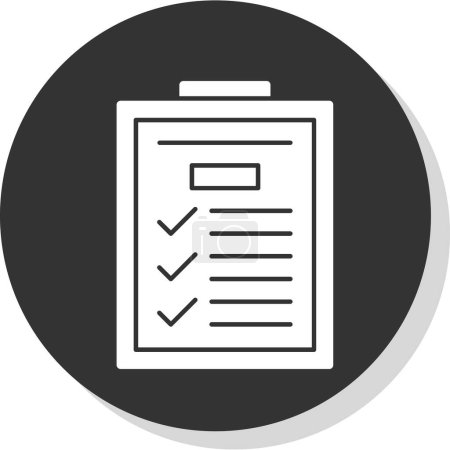 Illustration for Vector illustration of Checklist icon - Royalty Free Image