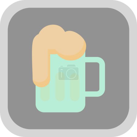Téléchargez les illustrations : Icône bière, style contour - en licence libre de droit