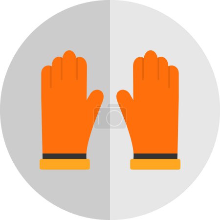 Ilustración de Guantes icono símbolo. Ilustración vectorial. - Imagen libre de derechos