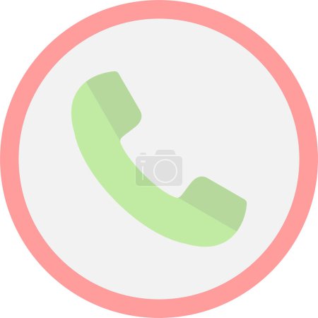 Illustration for Phone handset icon, vector illustration simple design - Royalty Free Image