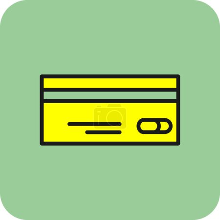 Téléchargez les illustrations : Icône de carte de crédit, illustration vectorielle - en licence libre de droit