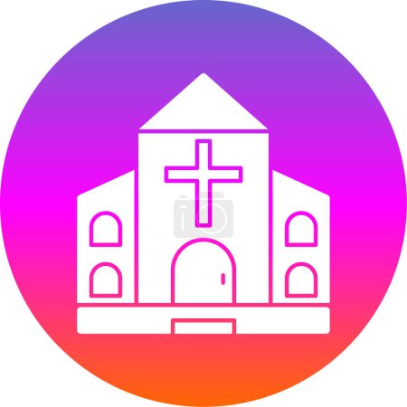 Illustration for Church icon, vector illustration simple design - Royalty Free Image