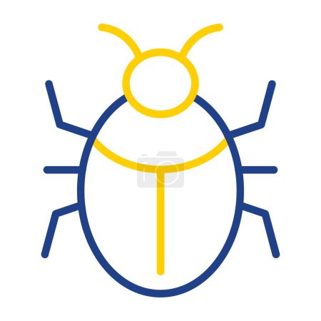 Illustration for Bug flat icon, vector illustration - Royalty Free Image