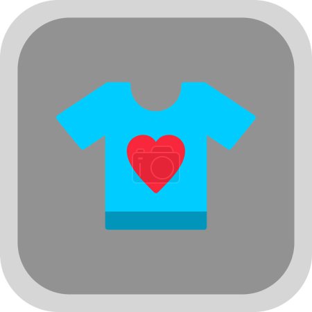 Ilustración de Icono camiseta, ilustración vectorial diseño simple - Imagen libre de derechos