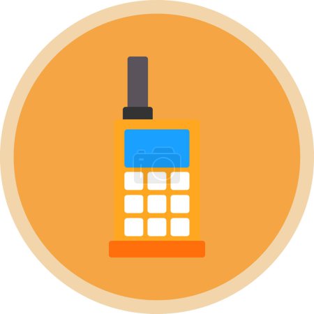 Illustration for Walkie talkie icon, vector illustration simple design - Royalty Free Image
