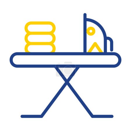 Illustration for Ironing board icon icon illustration - Royalty Free Image