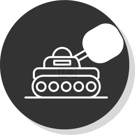 Illustration for Tank icon, vector illustration simple design - Royalty Free Image