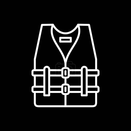 Illustration for Life vest icon, vector illustration simple design - Royalty Free Image