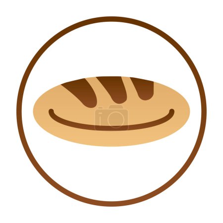 Ilustración de Pan. icono web ilustración simple - Imagen libre de derechos