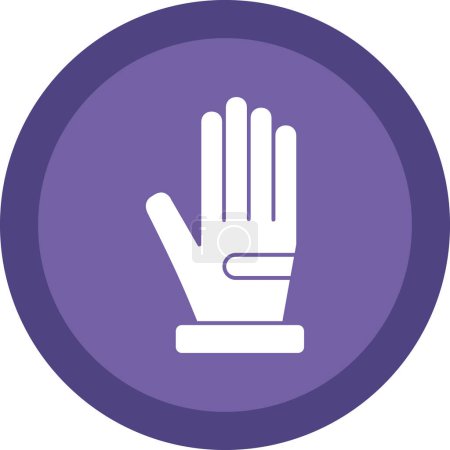 Téléchargez les illustrations : Symbole icône du gant. Illustration vectorielle. - en licence libre de droit
