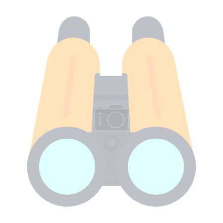 Illustration for Binoculars icon, logo illustration - Royalty Free Image