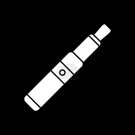 Ilustración de Flat cigarrillo electrónico. icono web - Imagen libre de derechos