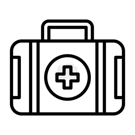 Téléchargez les illustrations : Kit de premiers soins icône vectorielle - en licence libre de droit