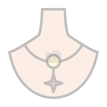 Ilustración de Vector ilustración de colgante icono de la joyería - Imagen libre de derechos