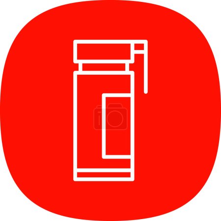 Téléchargez les illustrations : Illustration vectorielle de l'icône bouteille - en licence libre de droit