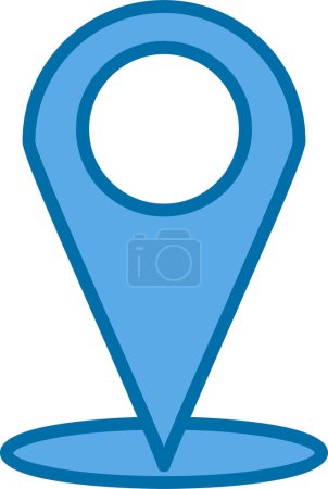 Illustration for Location pin icon, vector illustration simple design - Royalty Free Image