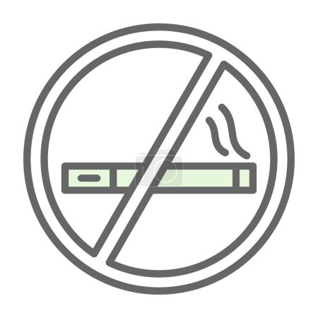 Ilustración de Dejar de fumar signo vector ilustración diseño - Imagen libre de derechos