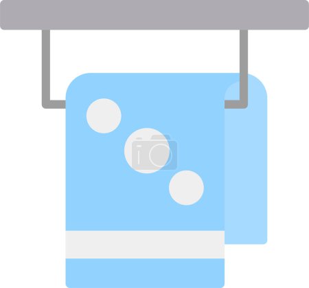 Ilustración de Icono de la toalla, vector ilustración diseño simple - Imagen libre de derechos