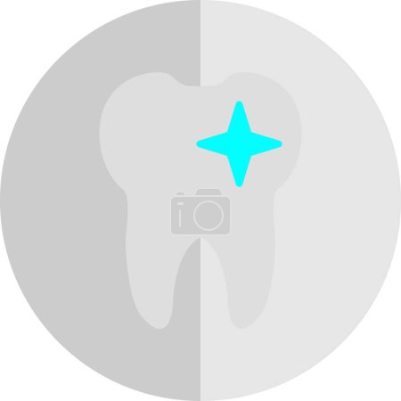 Illustration for Tooth flat icon, vector illustration - Royalty Free Image