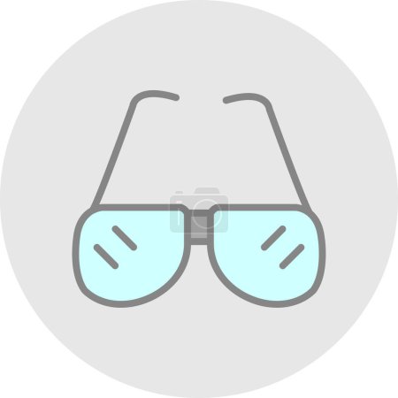 Illustration for Eyeglasses. web icon simple illustration - Royalty Free Image