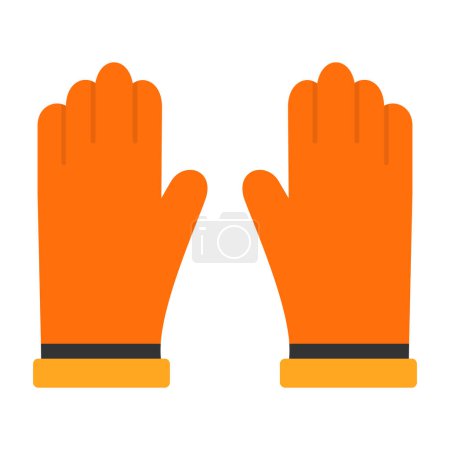 Ilustración de Guantes icono símbolo. Ilustración vectorial. - Imagen libre de derechos