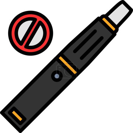 Illustration for No smoking sign, vector illustration - Royalty Free Image