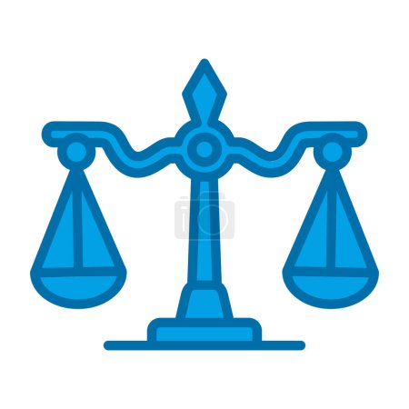 Ilustración de Equilibrio justicia icono vector ilustración diseño - Imagen libre de derechos