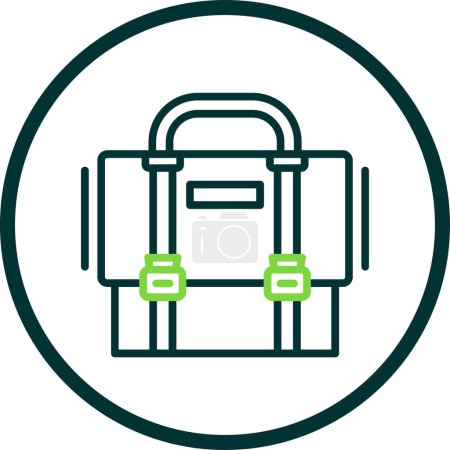 Illustration for Briefcase web icon vector illustration - Royalty Free Image