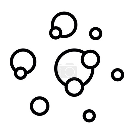 Illustration for Vector illustration of Bubbles modern icon - Royalty Free Image